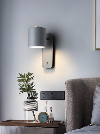 Modern Rotatable Wall Lamp | Adjustable Cylinder Light for Bedroom and Living Room