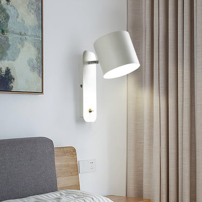 Modern Rotatable Wall Lamp | Adjustable Cylinder Light for Bedroom and Living Room