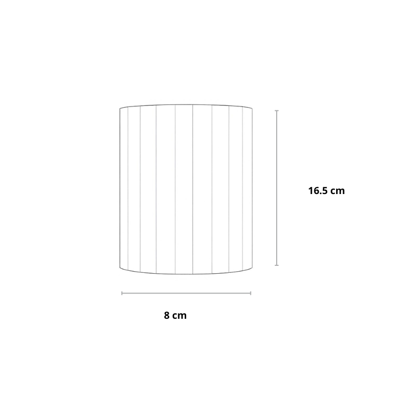 Ribbed Wall Lamp | Modern Sconce Light for Bedroom or Living Room