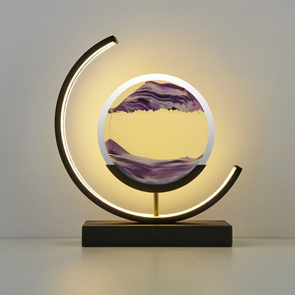 Lampe de table effet sable mouvant