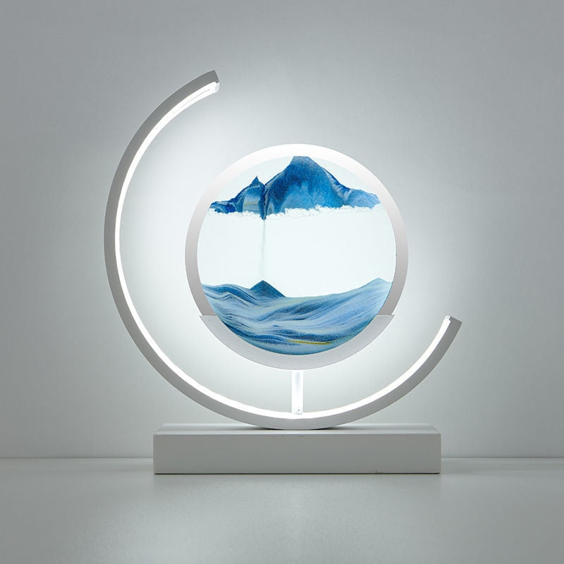 Lampe de table effet sable mouvant
