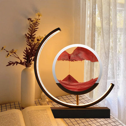 Lampe de table effet sable mouvant