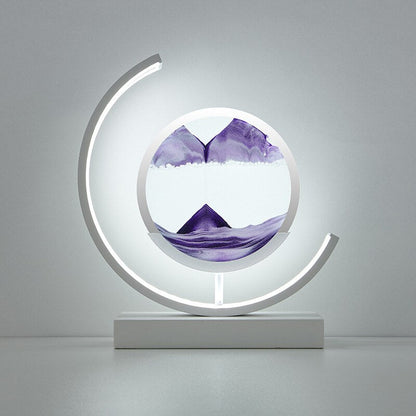 Lampe de table effet sable mouvant