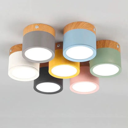 Surface Mounted LED Ceiling Spotlight | Modern Round Flush Mount Lamp for Rooms