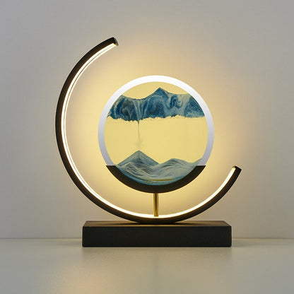 Lampe de table effet sable mouvant
