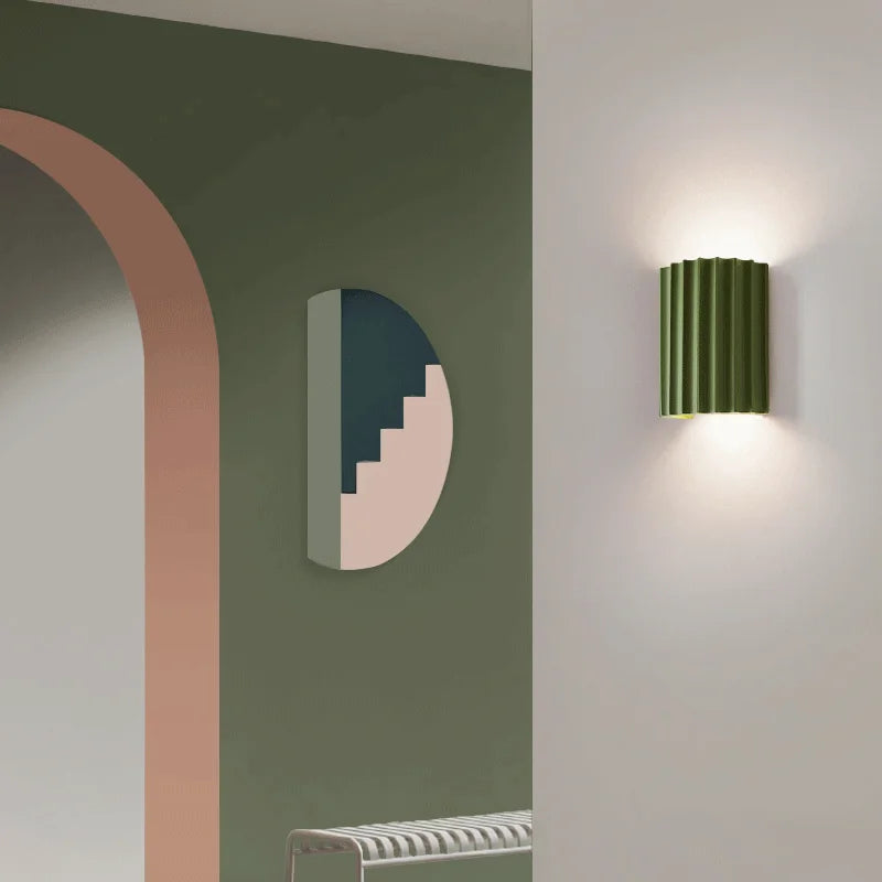 Modern Resin LED Wall Light Sconce | Artistic Bedroom Living Room Wall Lamp