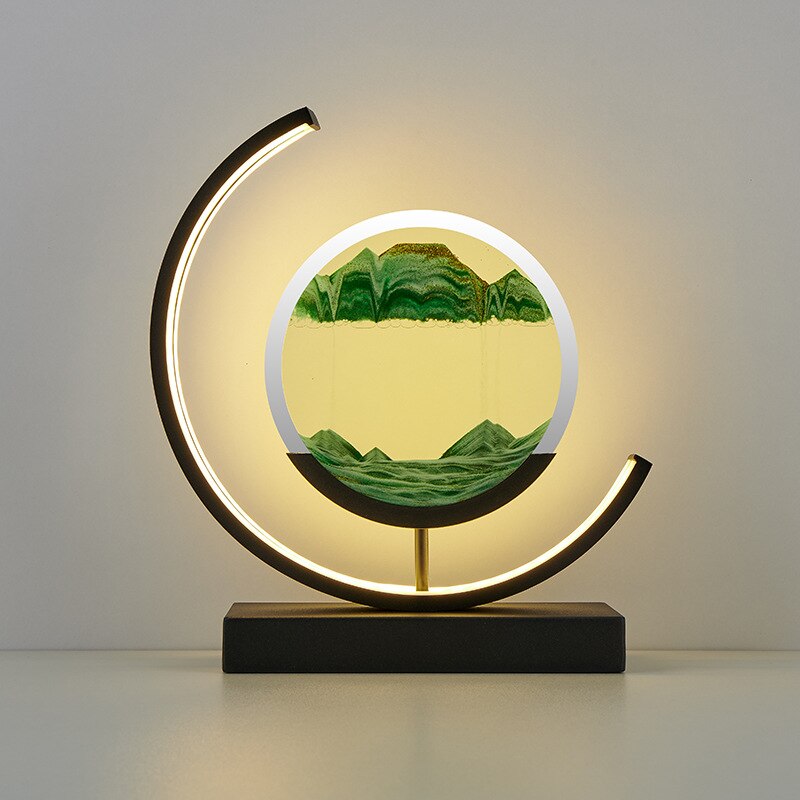 Lampe de table effet sable mouvant