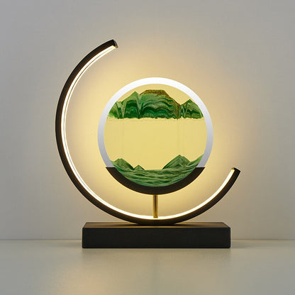 Lampe de table effet sable mouvant