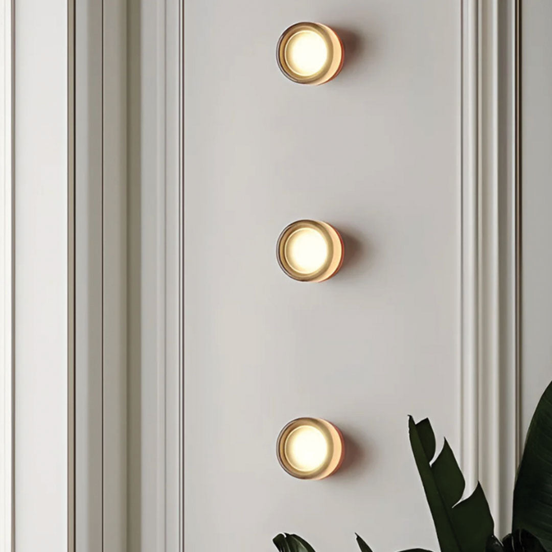 Round LED Wall Light Sconce | Modern Indoor Bedroom Living Room Wall Lamp