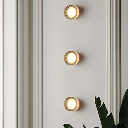 Round LED Wall Light Sconce | Modern Indoor Bedroom Living Room Wall Lamp