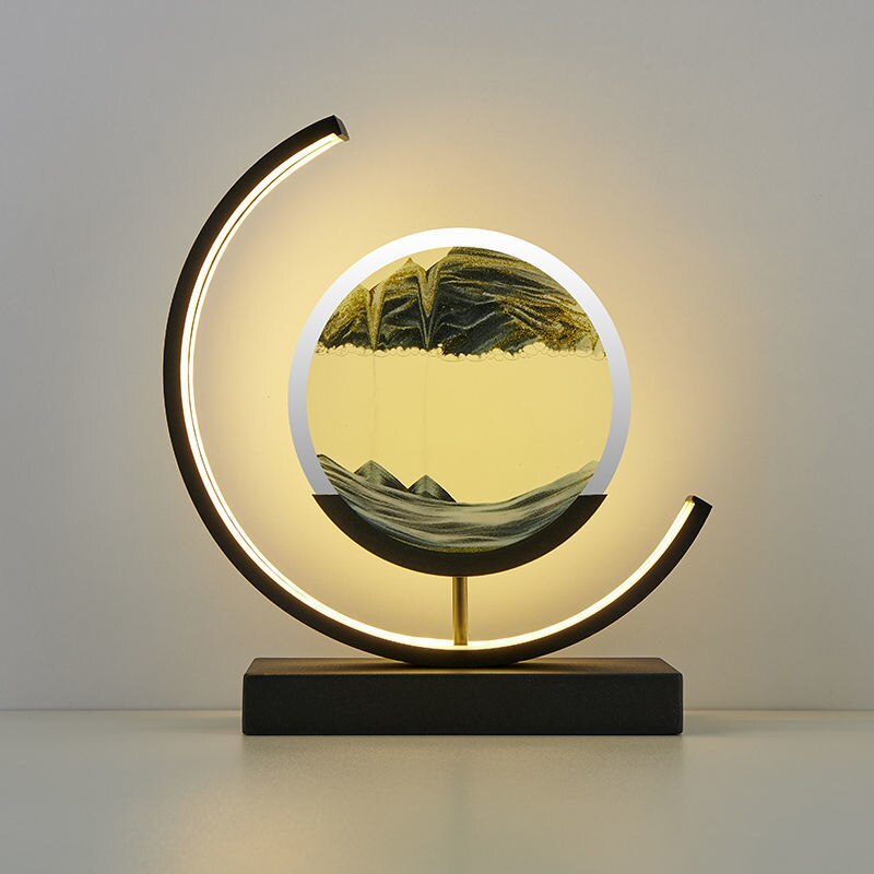 Lampe de table effet sable mouvant