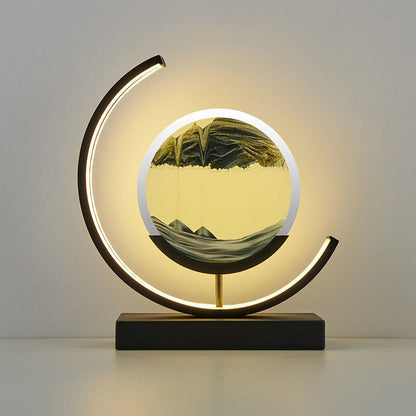 Lampe de table effet sable mouvant