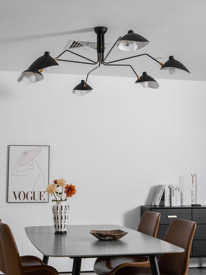 Modern Multi Arm Ceiling Lamp | Adjustable Chandelier for Living Room and Dining