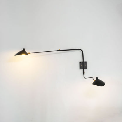 Adjustable Arm Wall Lamp Sconce | Modern Swing Arm Wall Light for Bedroom