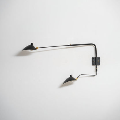 Adjustable Arm Wall Lamp Sconce | Modern Swing Arm Wall Light for Bedroom