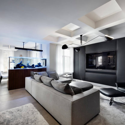 Modern Multi Arm Ceiling Lamp | Adjustable Chandelier for Living Room and Dining