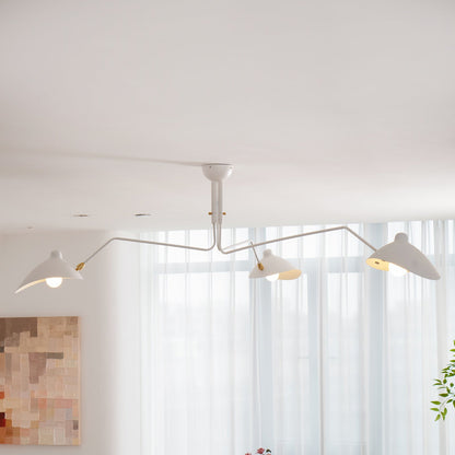 Modern Multi Arm Ceiling Lamp | Adjustable Chandelier for Living Room and Dining