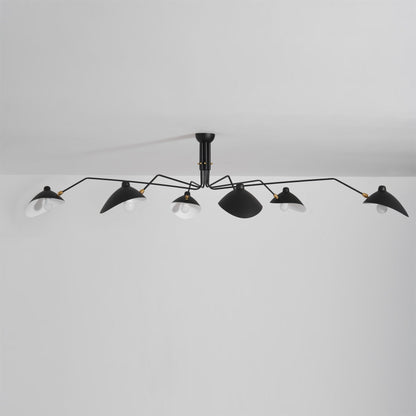 Modern Multi Arm Ceiling Lamp | Adjustable Chandelier for Living Room and Dining