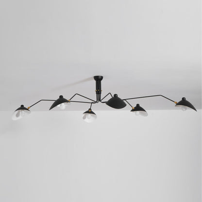 Modern Multi Arm Ceiling Lamp | Adjustable Chandelier for Living Room and Dining