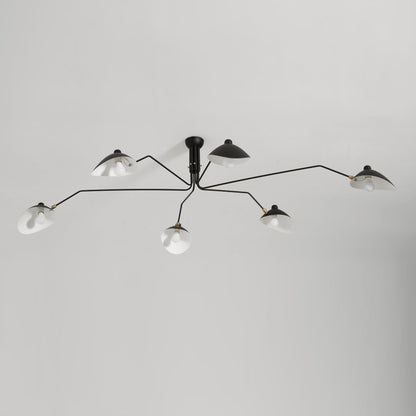 Modern Multi Arm Ceiling Lamp | Adjustable Chandelier for Living Room and Dining