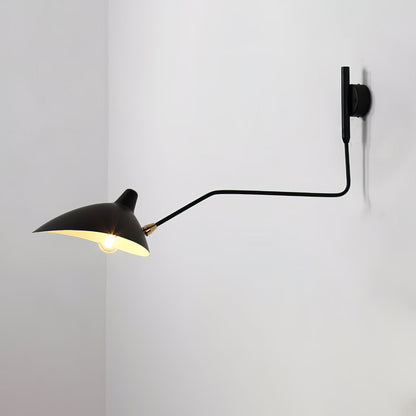 Adjustable Arm Wall Lamp Sconce | Modern Swing Arm Wall Light for Bedroom