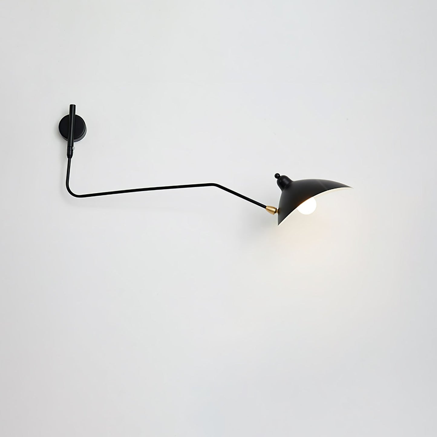 Adjustable Arm Wall Lamp Sconce | Modern Swing Arm Wall Light for Bedroom