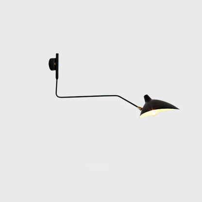 Adjustable Arm Wall Lamp Sconce | Modern Swing Arm Wall Light for Bedroom