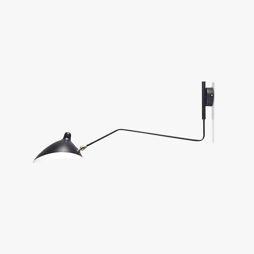 Adjustable Arm Wall Lamp Sconce | Modern Swing Arm Wall Light for Bedroom