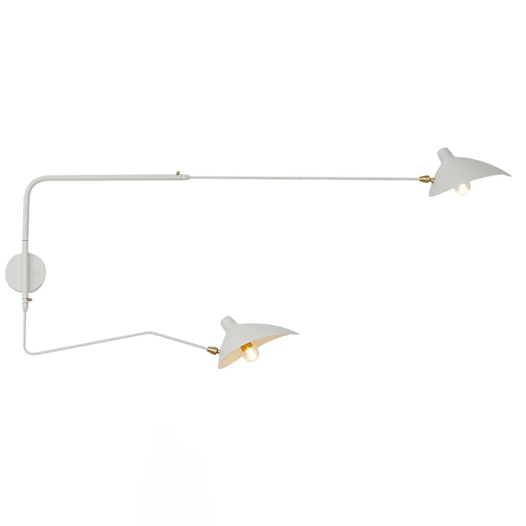 Adjustable Arm Wall Lamp Sconce | Modern Swing Arm Wall Light for Bedroom