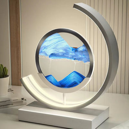 Lampe de table effet sable mouvant