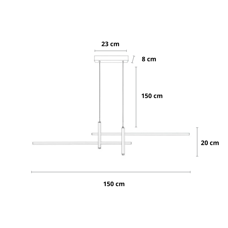 Modern LED Ceiling Lamp with Remote Control | Adjustable Pendant for Kitchen or Dining