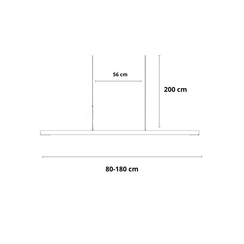 Long Wooden Pendant Ceiling Lamp | Modern LED Light for Dining or Kitchen Island