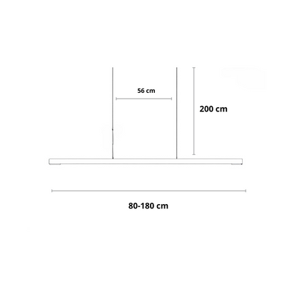 Long Wooden Pendant Ceiling Lamp | Modern LED Light for Dining or Kitchen Island