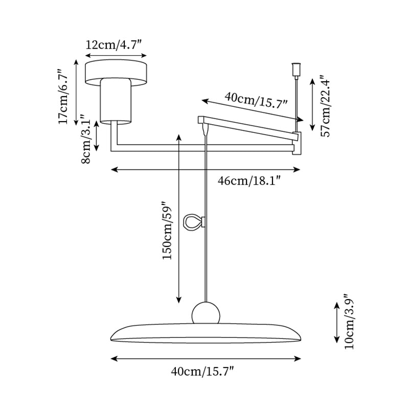 Adjustable Modern Pendant Light | Contemporary LED Ceiling Lamp