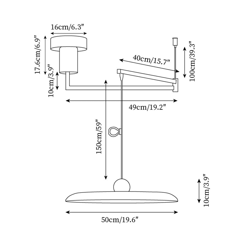 Adjustable Modern Pendant Light | Contemporary LED Ceiling Lamp