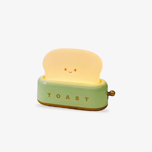 Cute Toaster Night Light | Rechargeable Bedside Table Lamp