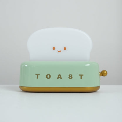 Cute Toaster Night Light | Rechargeable Bedside Table Lamp