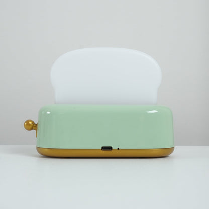 Cute Toaster Night Light | Rechargeable Bedside Table Lamp