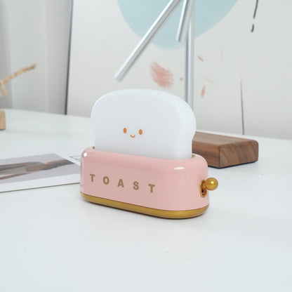 Cute Toaster Night Light | Rechargeable Bedside Table Lamp