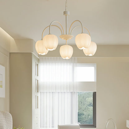 Tulip Chandelier Ceiling Lamp | Modern Floral Light Fixture for Living and Dining