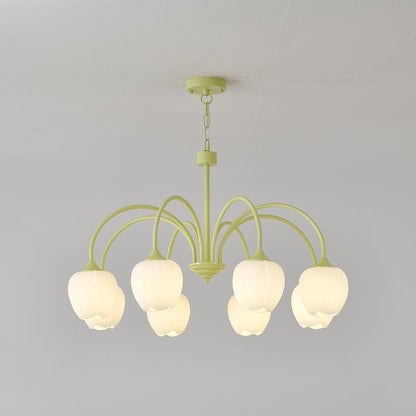 Tulip Chandelier Ceiling Lamp | Modern Floral Light Fixture for Living and Dining
