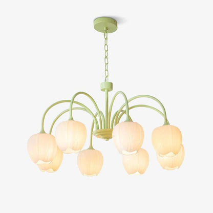 Tulip Chandelier Ceiling Lamp | Modern Floral Light Fixture for Living and Dining