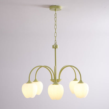 Tulip Chandelier Ceiling Lamp | Modern Floral Light Fixture for Living and Dining