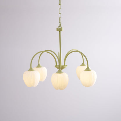 Tulip Chandelier Ceiling Lamp | Modern Floral Light Fixture for Living and Dining