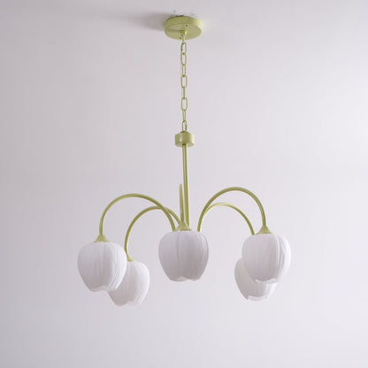 Tulip Chandelier Ceiling Lamp | Modern Floral Light Fixture for Living and Dining