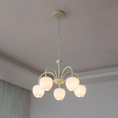Tulip Chandelier Ceiling Lamp | Modern Floral Light Fixture for Living and Dining