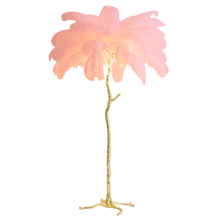 Luxury Feather Floor Lamp in Nordic Style | Decorative Standing Light for Living Room