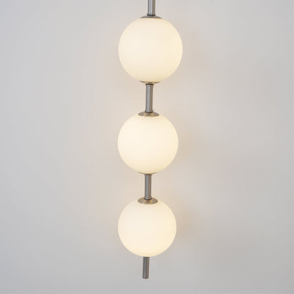 Modern Wall Lamp | Vertical Glass Globe Sconce for Bedroom