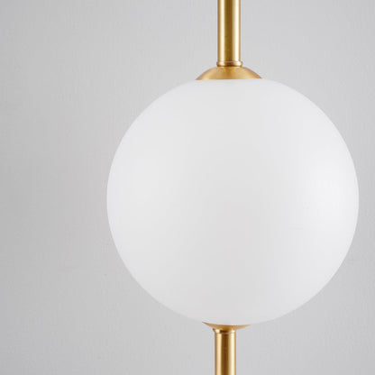 Modern Wall Lamp | Vertical Glass Globe Sconce for Bedroom