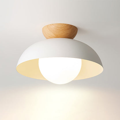 Modern Semi Flush Mount Ceiling Light for Living Room | Minimalist LED Ceiling Lamp